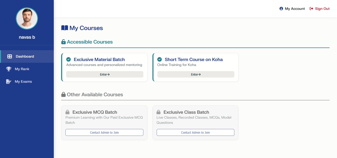 Student Learning Portal